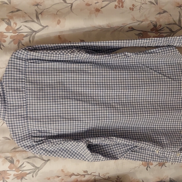 Bonobos Blue And White Gingham Button Down Shirt Sz Large Slim Fit - Picture 6 of 11